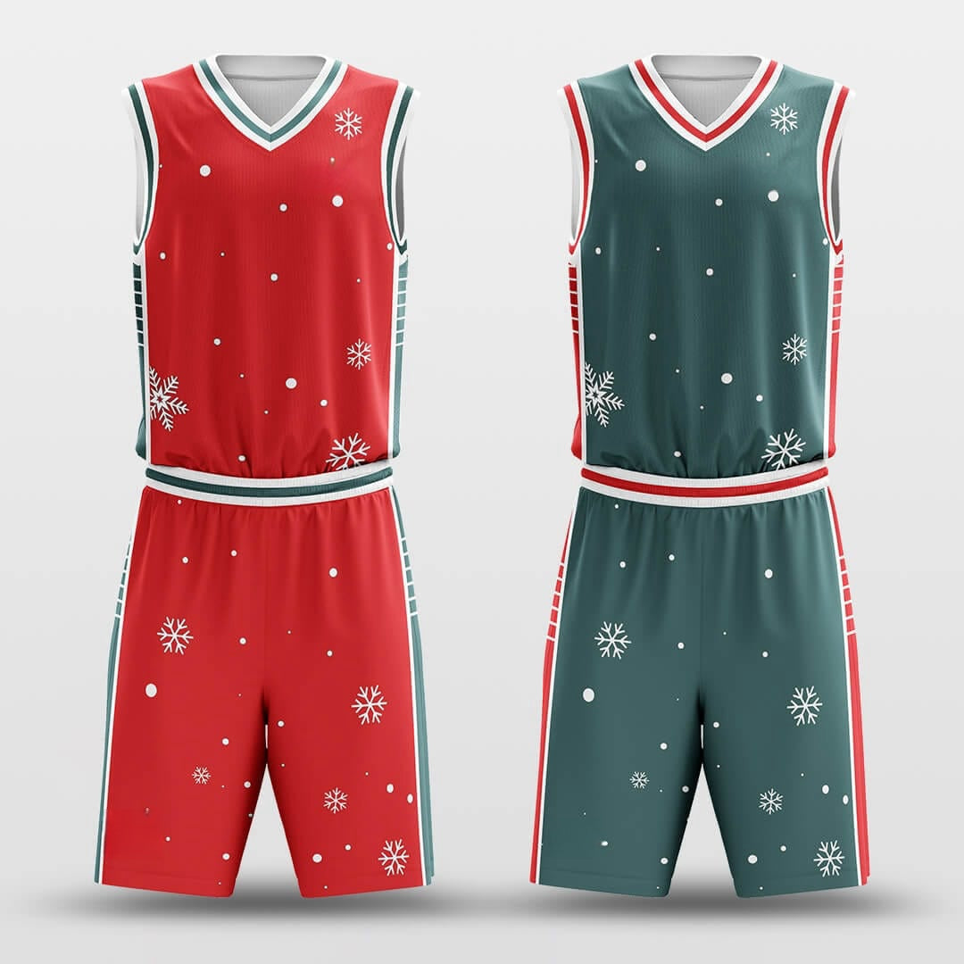 Christmas Eve -Custom Reversible Basketball Jersey with Shorts Subliamted
