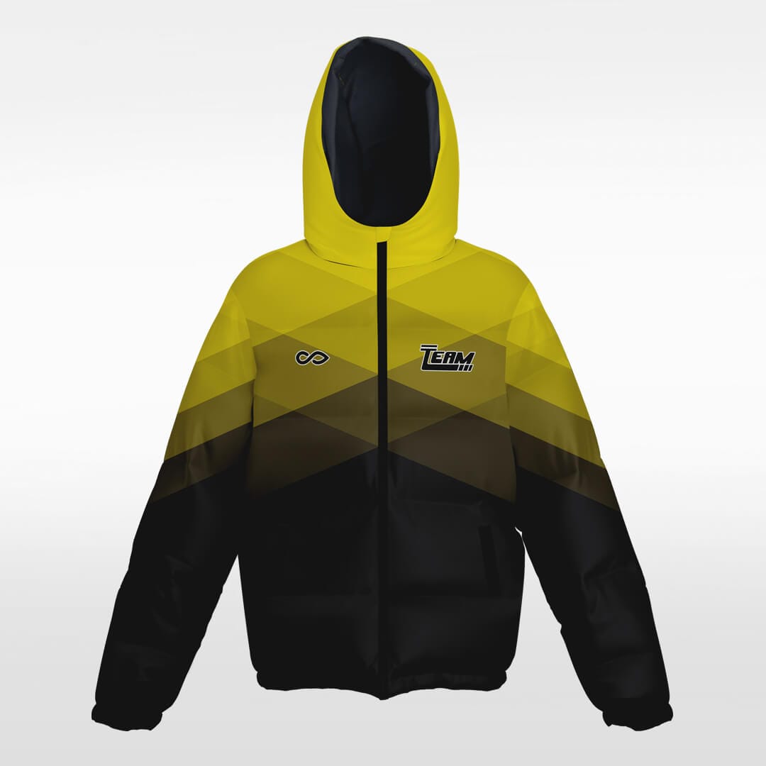 Continent yellow Winter Jacket for Team