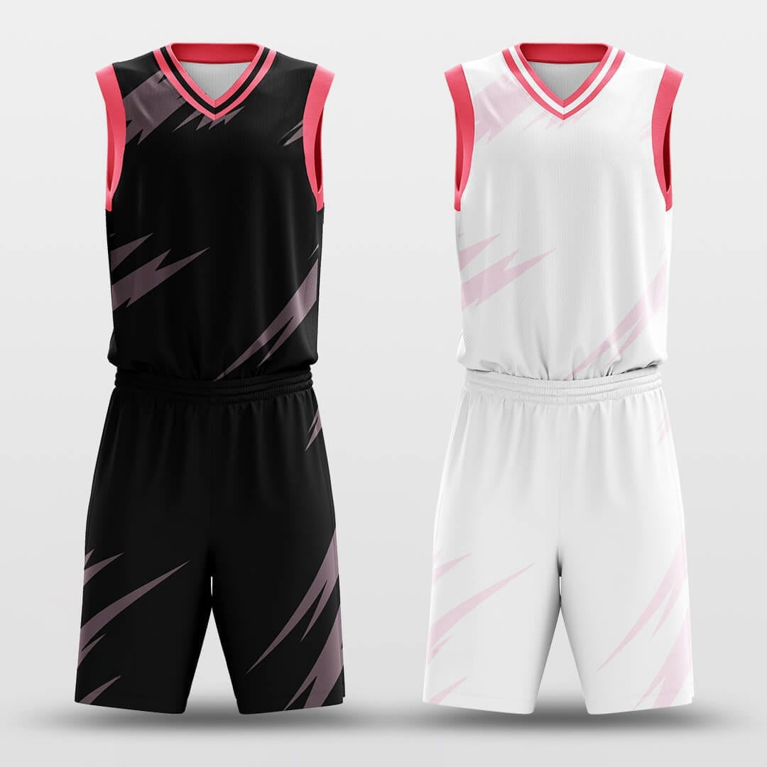 Day Night -Custom Reversible Basketball Jersey with Shorts Subliamted