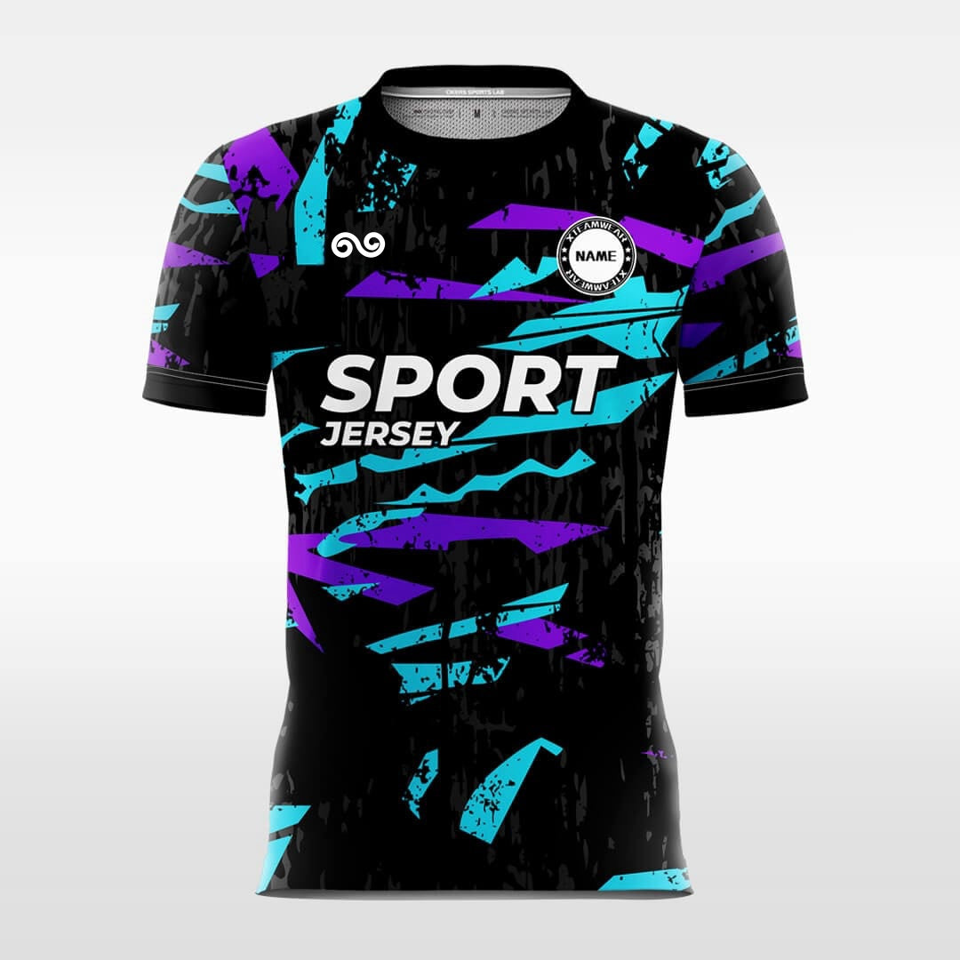Dreamy Midnight - Custom Soccer Jersey for Men Black Sublimated