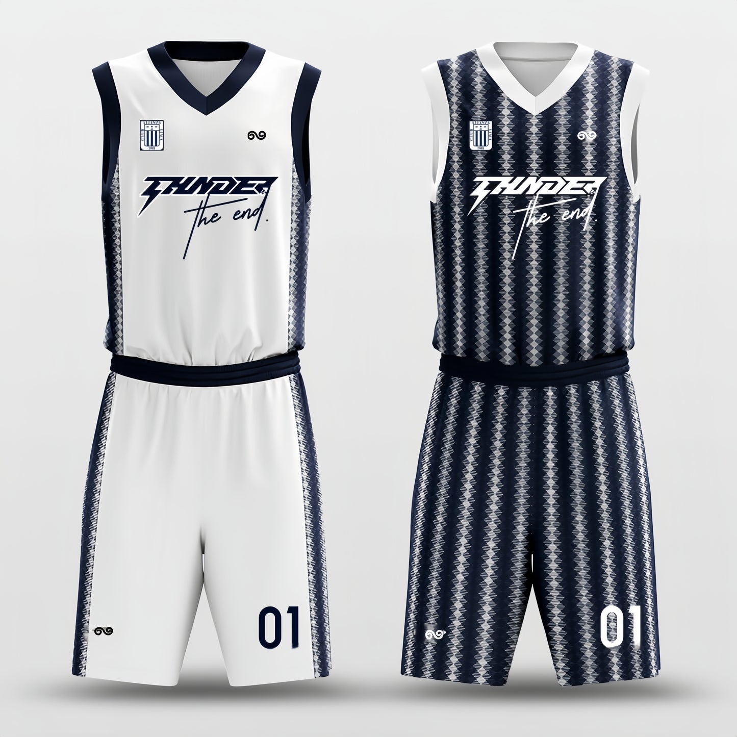 England -Custom Reversible Basketball Jersey with Shorts Subliamted