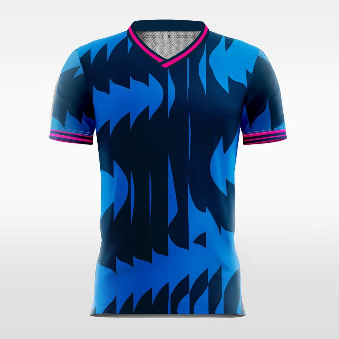 Frost Wyrm - Custom Soccer Jersey for Men Blue Sublimated