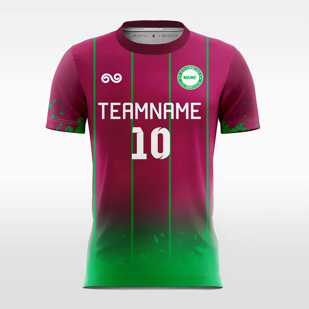 Grape - Custom Soccer Jersey for Men Maroon Sublimated