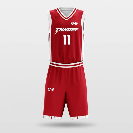 Hot Blood -Custom Basketball Jersey with Shorts Subliamted