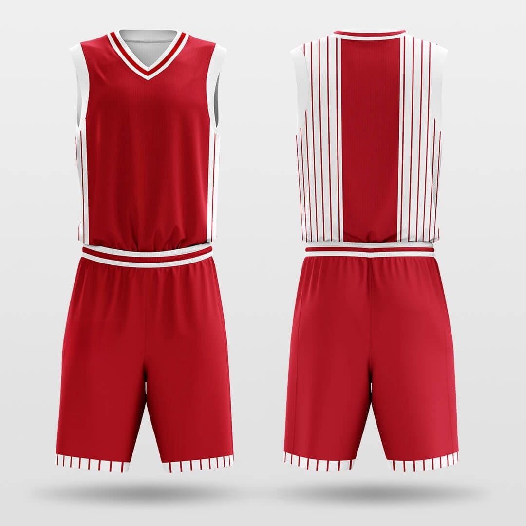Hot Blood -Custom Basketball Jersey with Shorts Subliamted