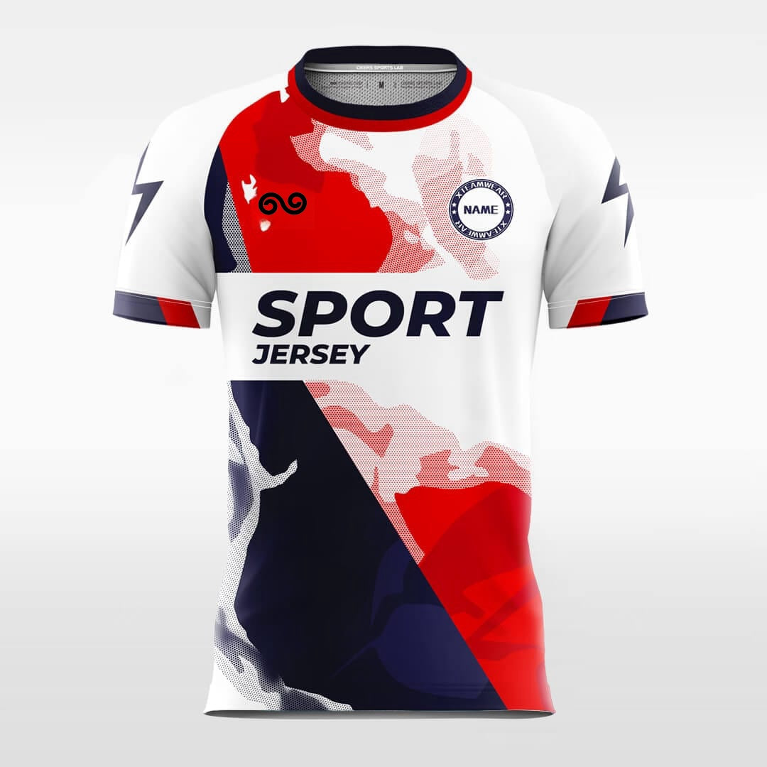 Hunting - Custom Soccer Jersey for Men Red Sublimated