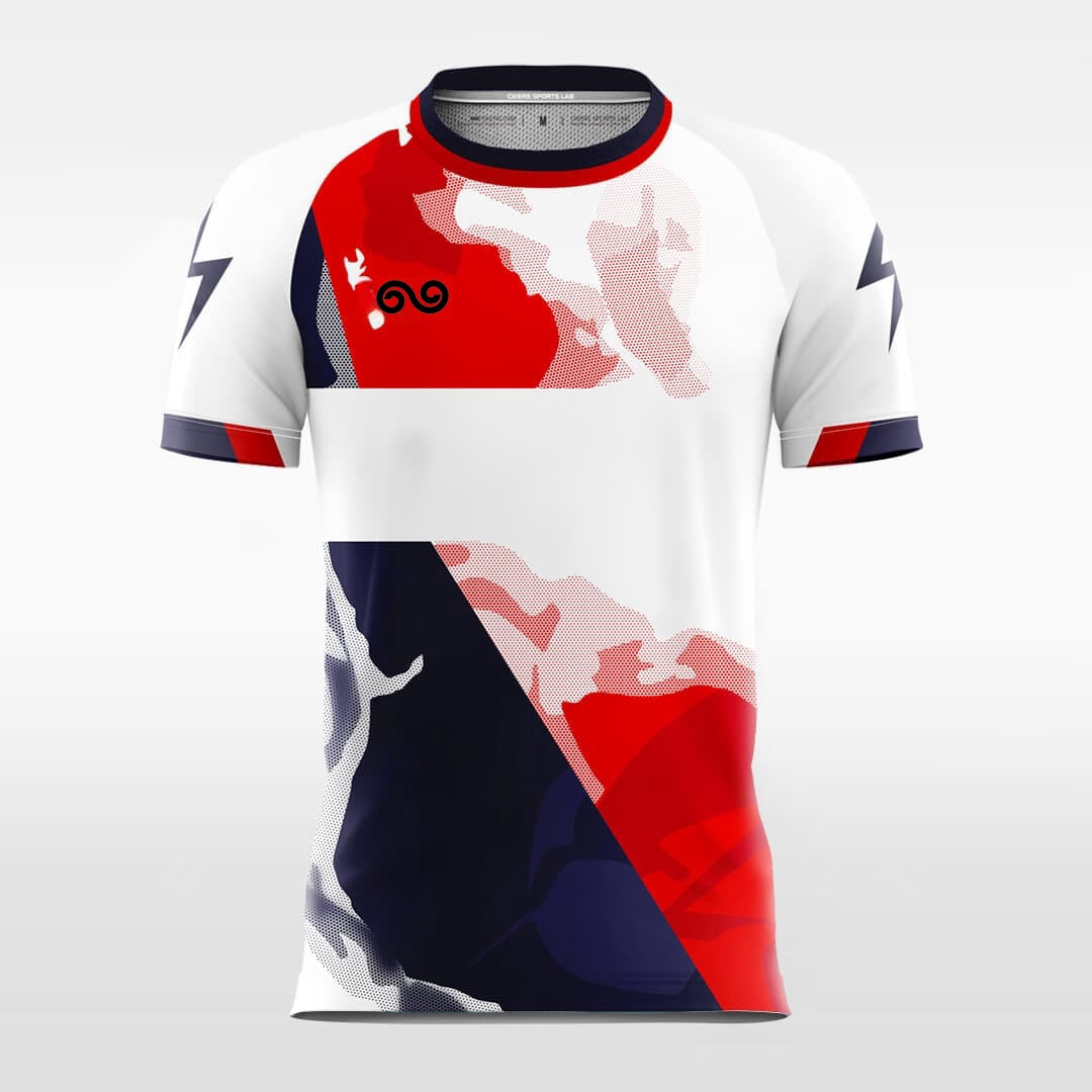 Hunting - Custom Soccer Jersey for Men Red Sublimated