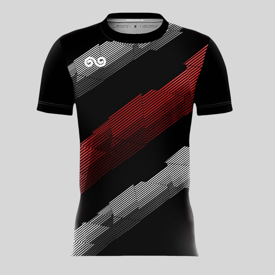 Stratum - Custom Soccer Jersey for Men Black Sublimated