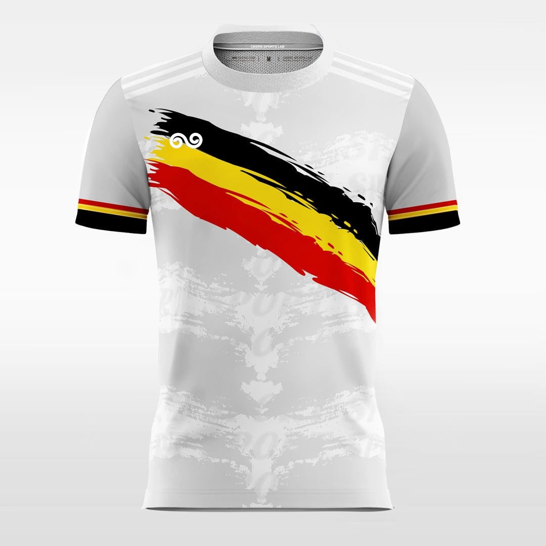 Mannschaft - Custom Soccer Jersey for Men Grey Sublimated