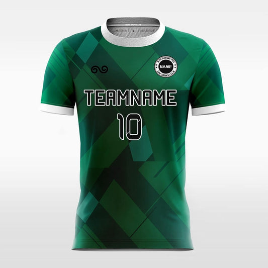 Geometry - Custom Soccer Jersey for Men Green Sublimated