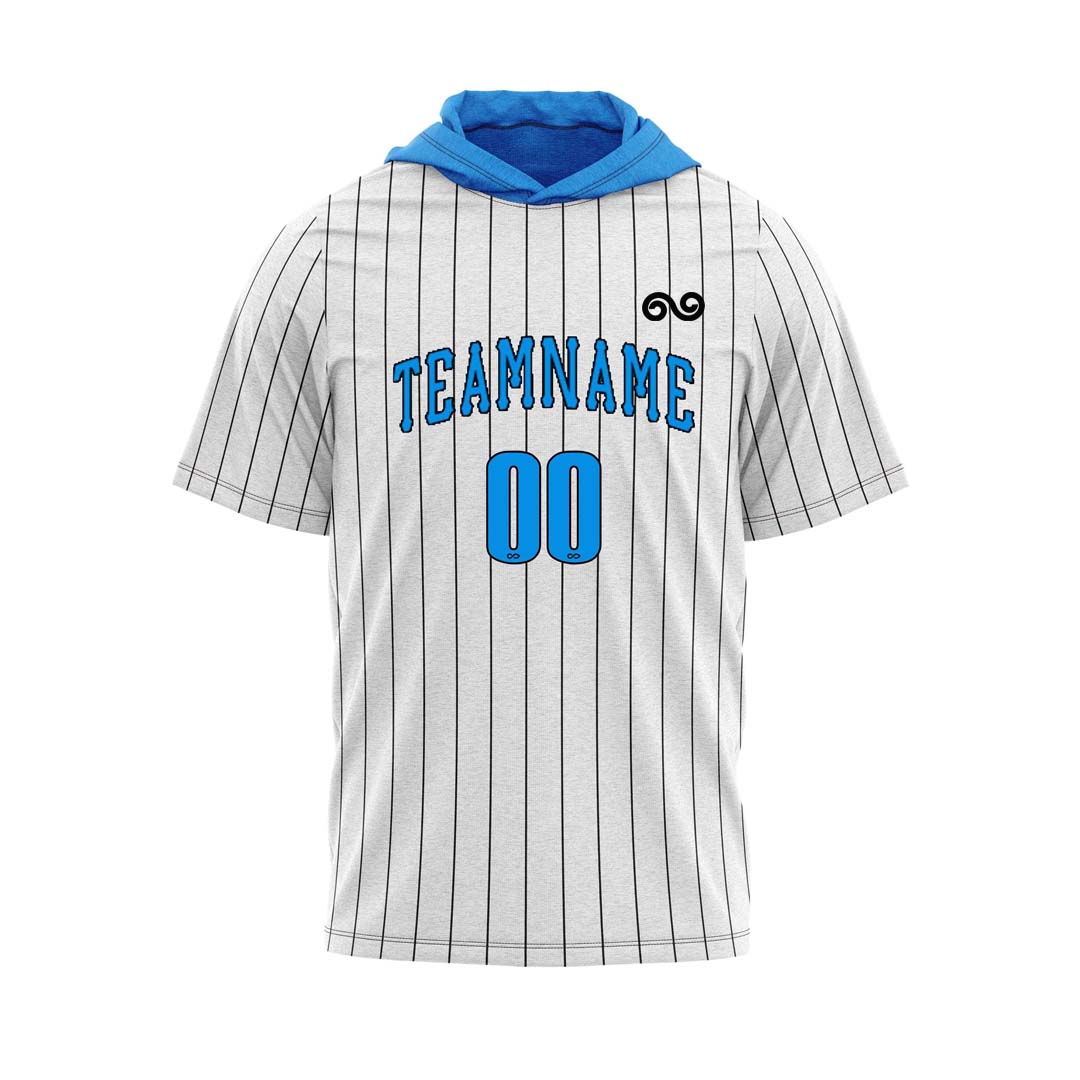 White Striped Hoodie for team