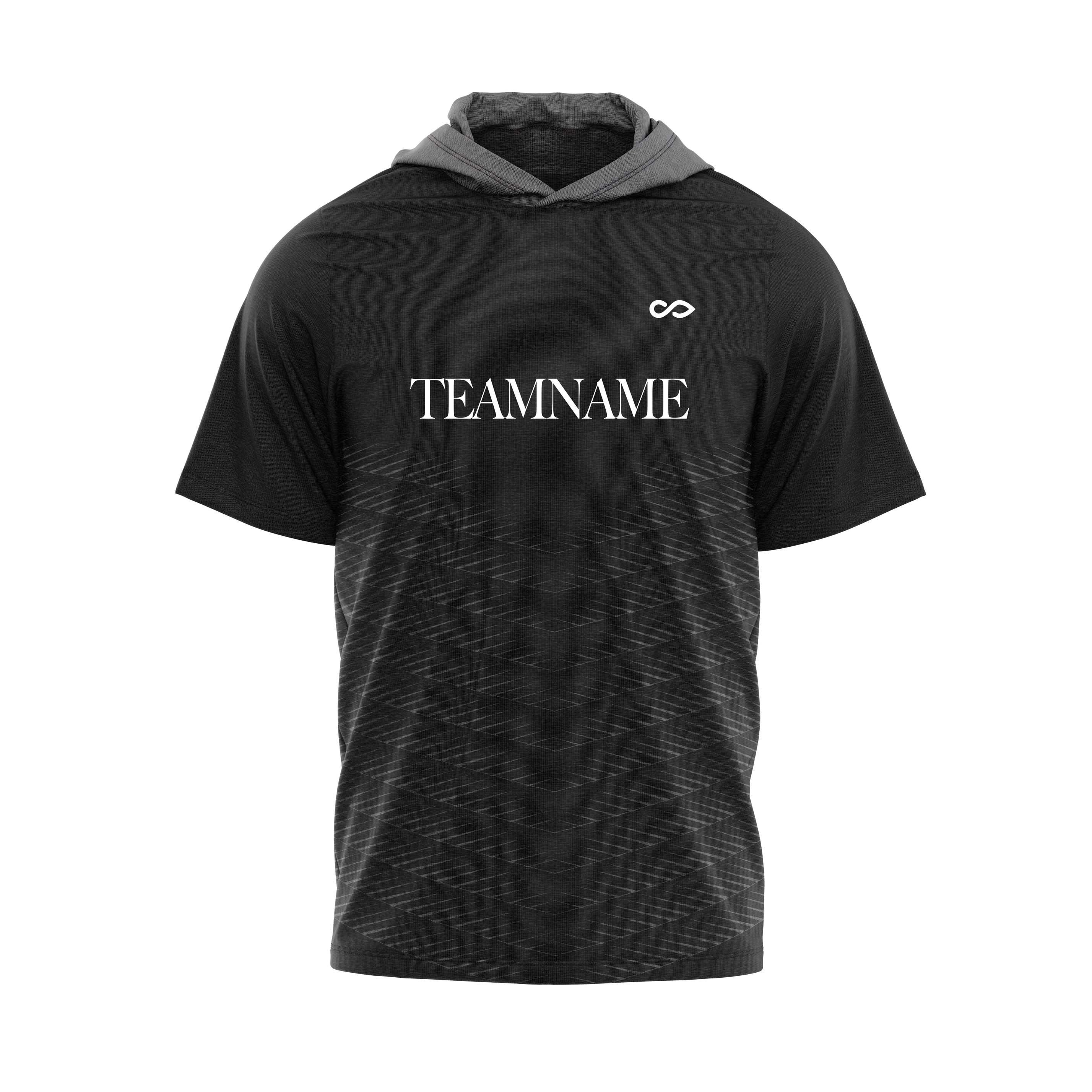 Black hoodie short sleeve