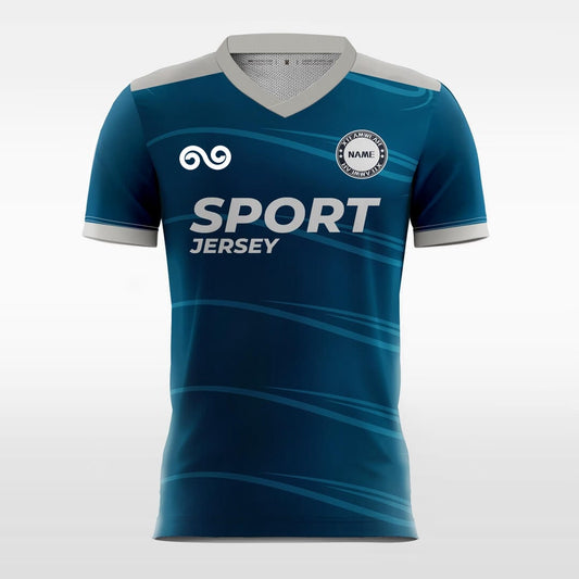 Aquar - Custom Soccer Jersey for Men Bluish Green Sublimated