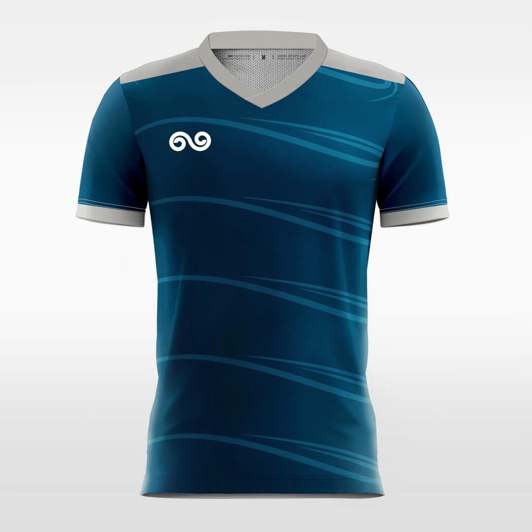 Aquar - Custom Soccer Jersey for Men Bluish Green Sublimated