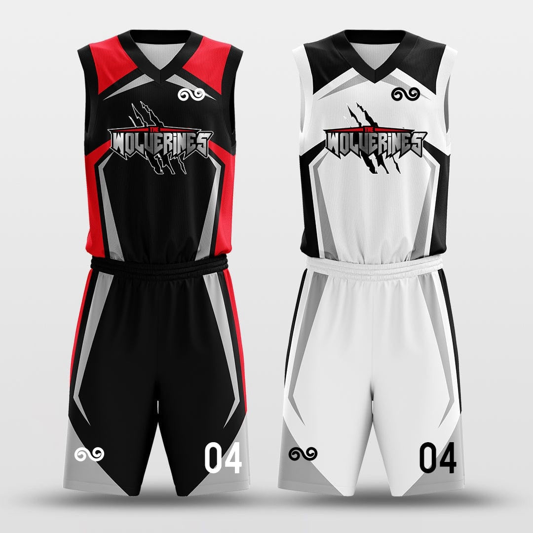 Armor -Custom Reversible Basketball Jersey with Shorts Subliamted