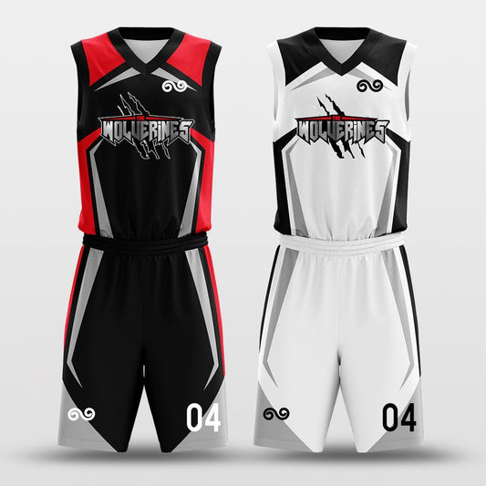 Armor -Custom Reversible Basketball Jersey with Shorts Subliamted