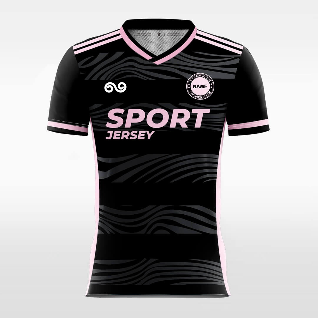 Aura - Custom Soccer Jersey for Men Black Sublimated