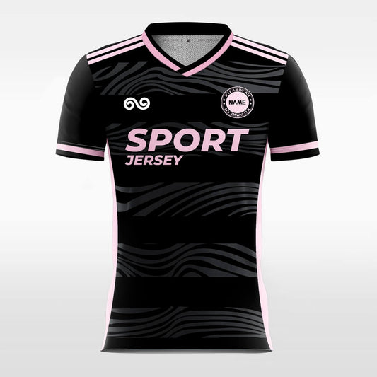 Aura - Custom Soccer Jersey for Men Black Sublimated