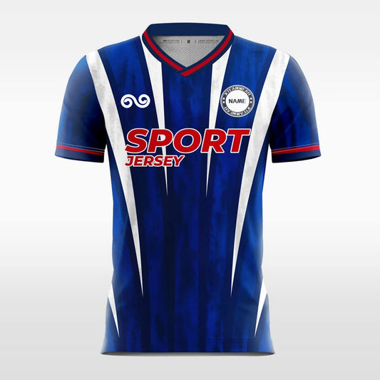 Azure Dream - Custom Soccer Jersey for Men Blue Sublimated