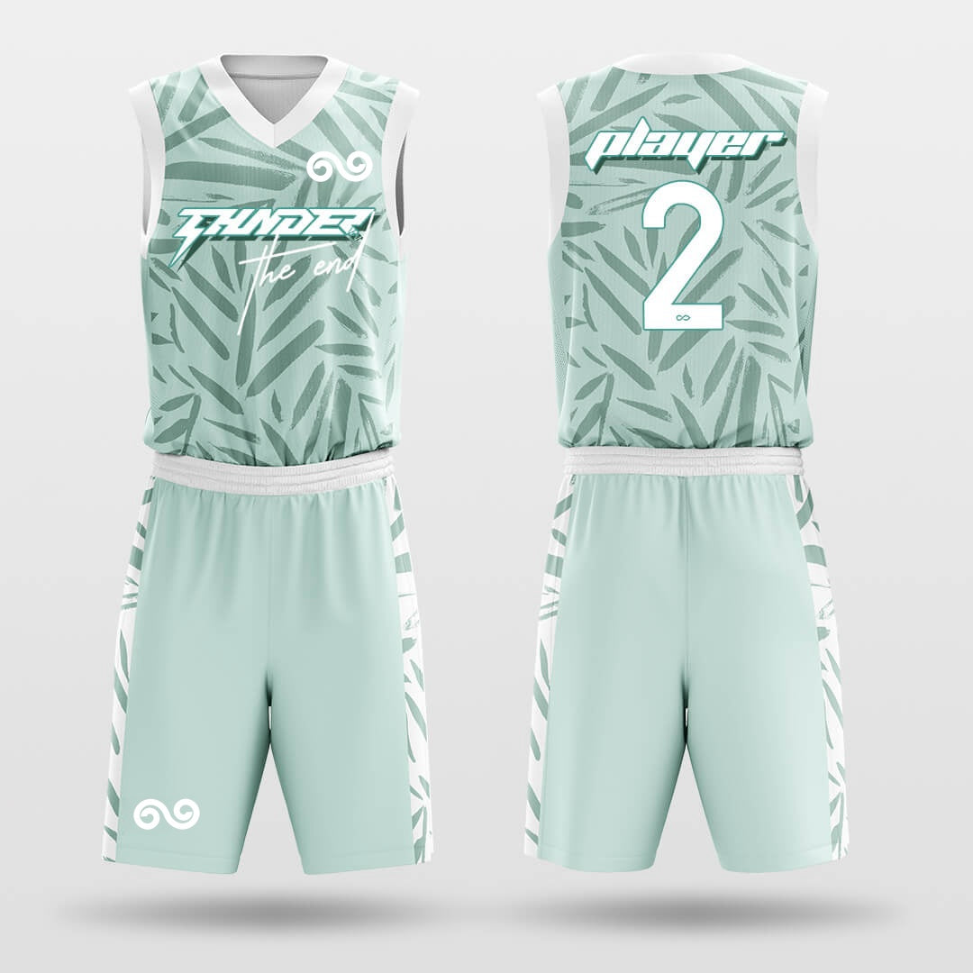 Bamboo -Custom Basketball Jersey with Shorts Subliamted