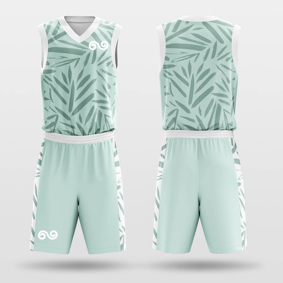 Bamboo -Custom Basketball Jersey with Shorts Subliamted