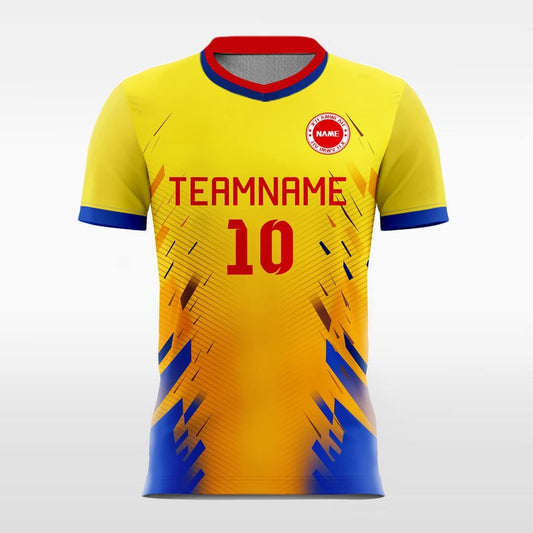 Beacon - Custom Soccer Jersey for Men Yellow Sublimated