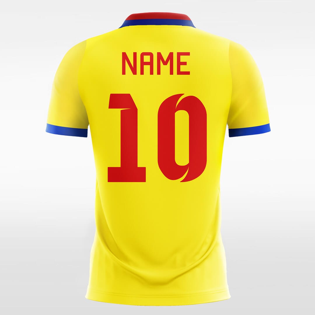 yellow soccer jersey