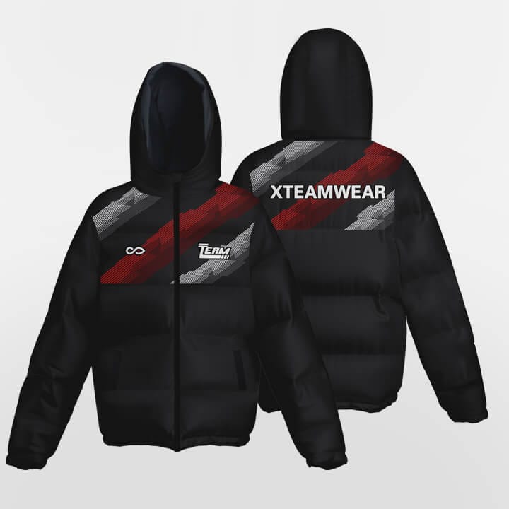 black Winter Jacket with hooded