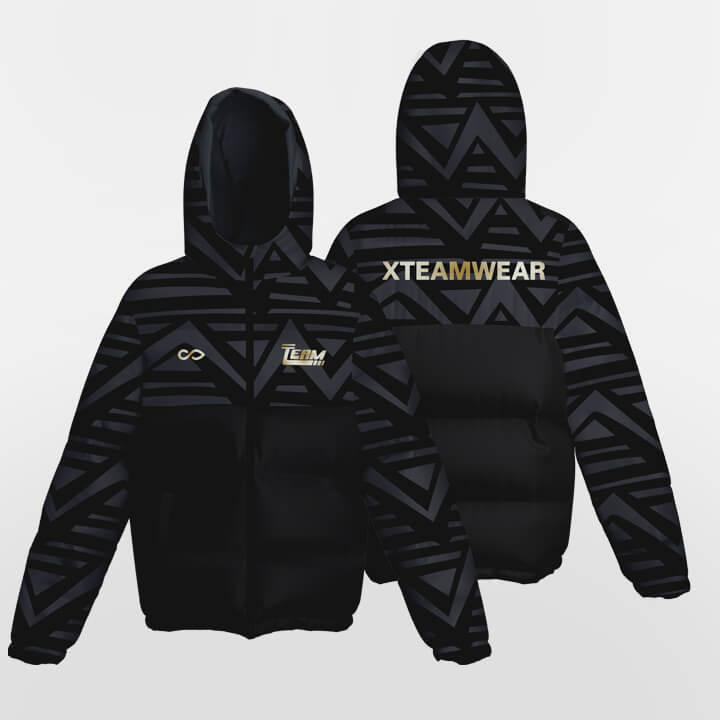 black Youth Winter Jacket Design