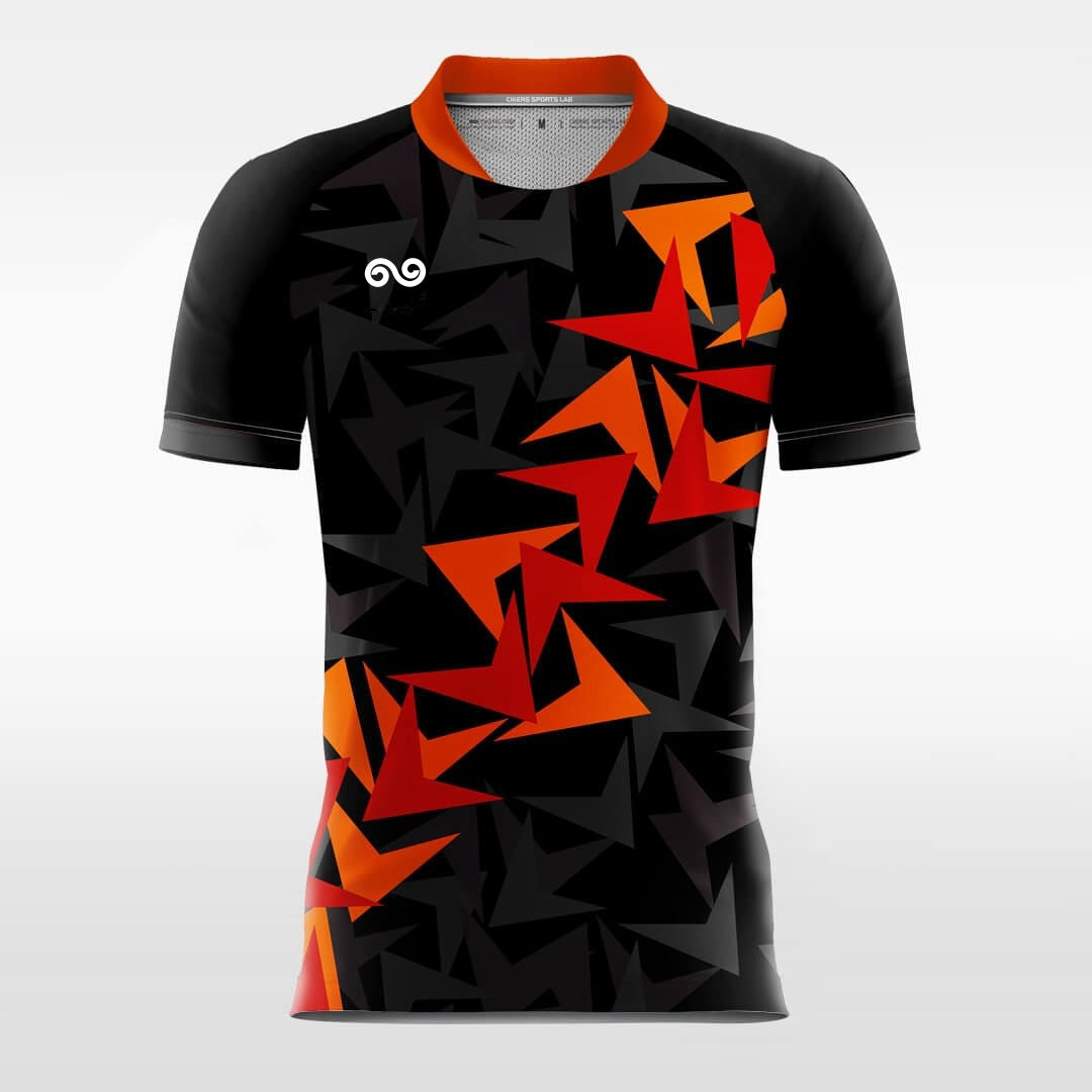 Fallen Leaves - Custom Soccer Jersey for Men Black Sublimated
