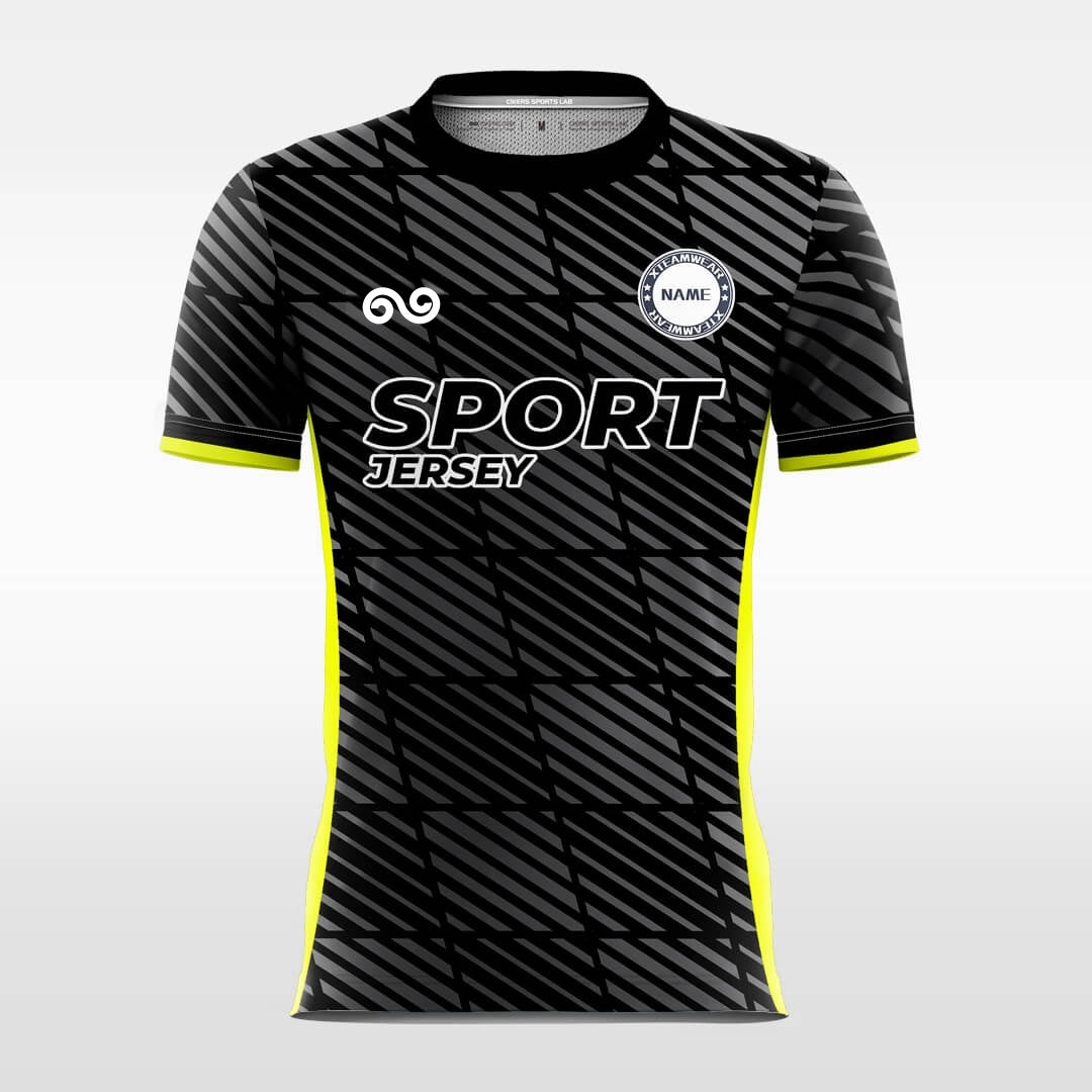 Black Block - Custom Soccer Jersey for Men Black Sublimated