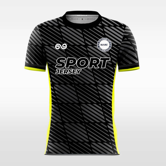 Black Block - Custom Soccer Jersey for Men Black Sublimated