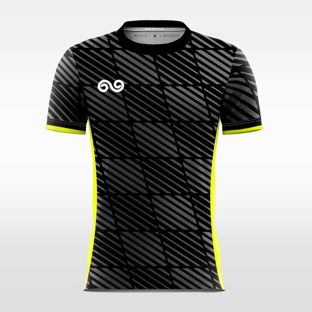 Black Block - Custom Soccer Jersey for Men Black Sublimated