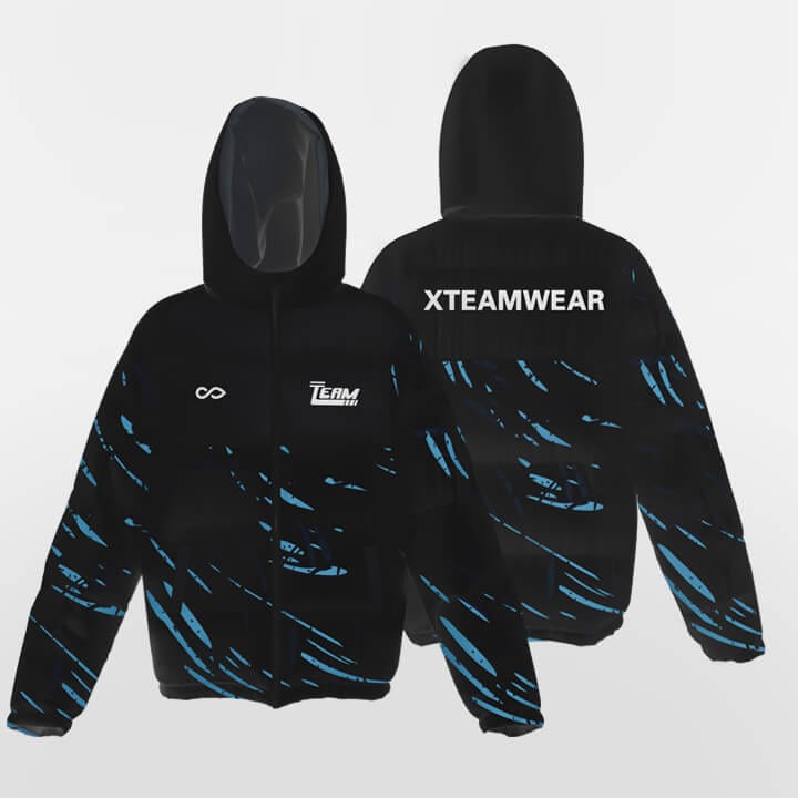     black blue winter jacket