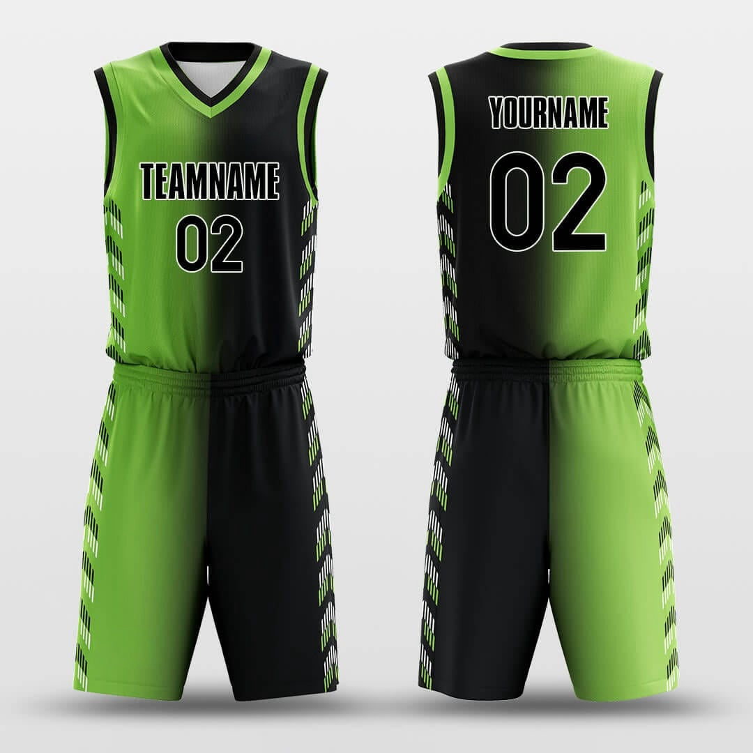 Magic Green -Custom Basketball Jersey with Shorts Subliamted