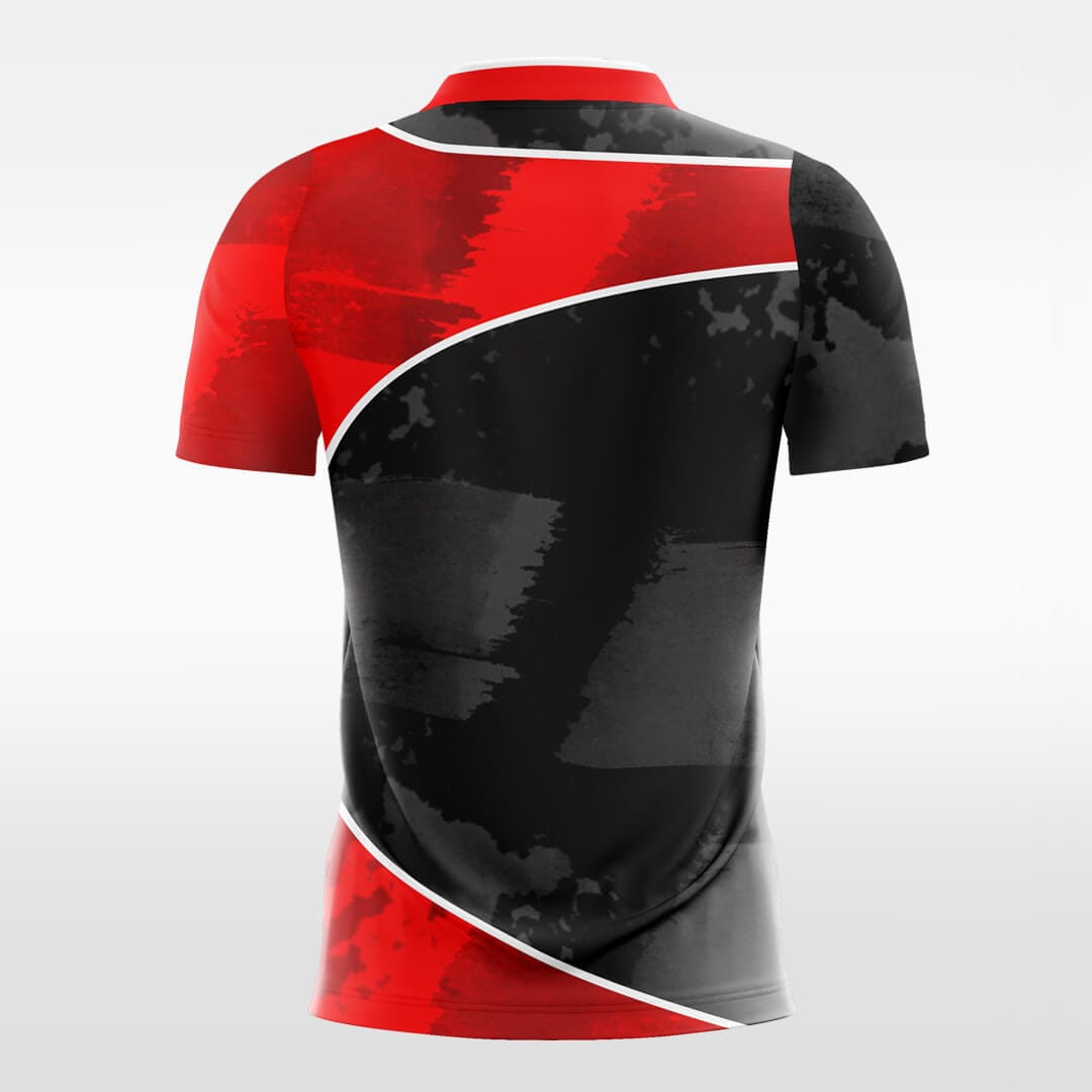 black custom short sleeve jersey