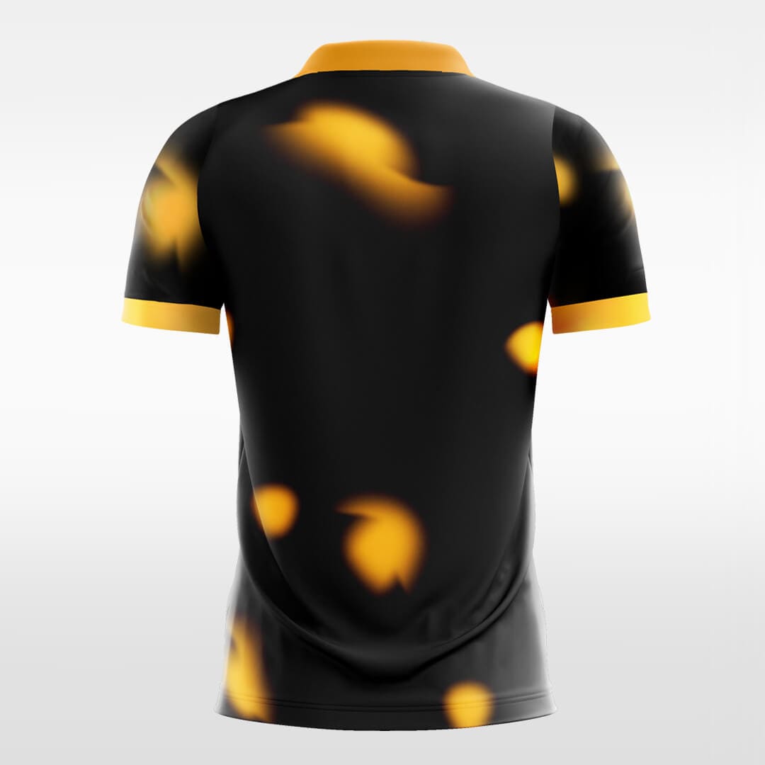 black custom short sleeve jersey