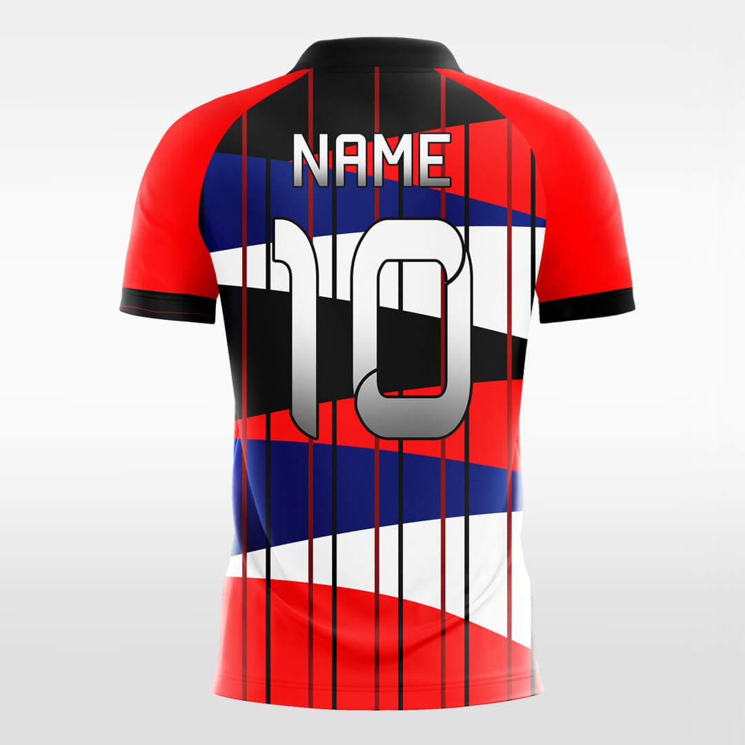 black custom short sleeve jersey