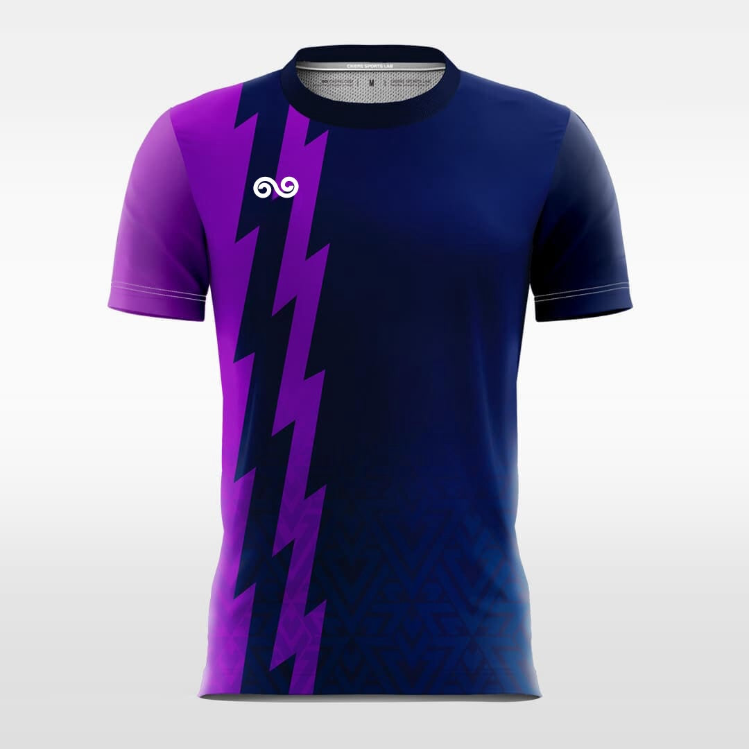 Lightning Night - Custom Soccer Jersey for Men Purple Sublimated