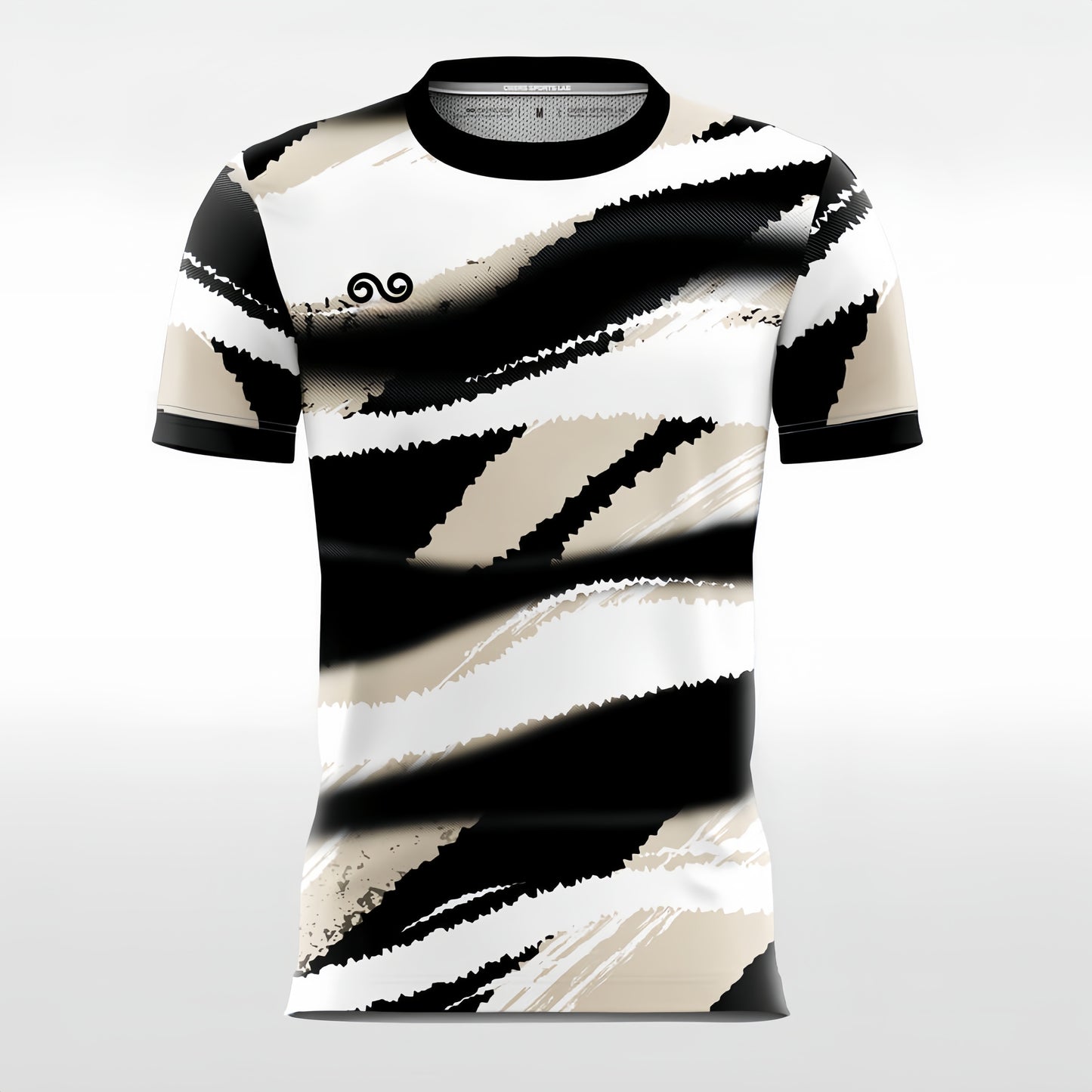 Cream - Custom Soccer Jersey for Men Black Sublimated