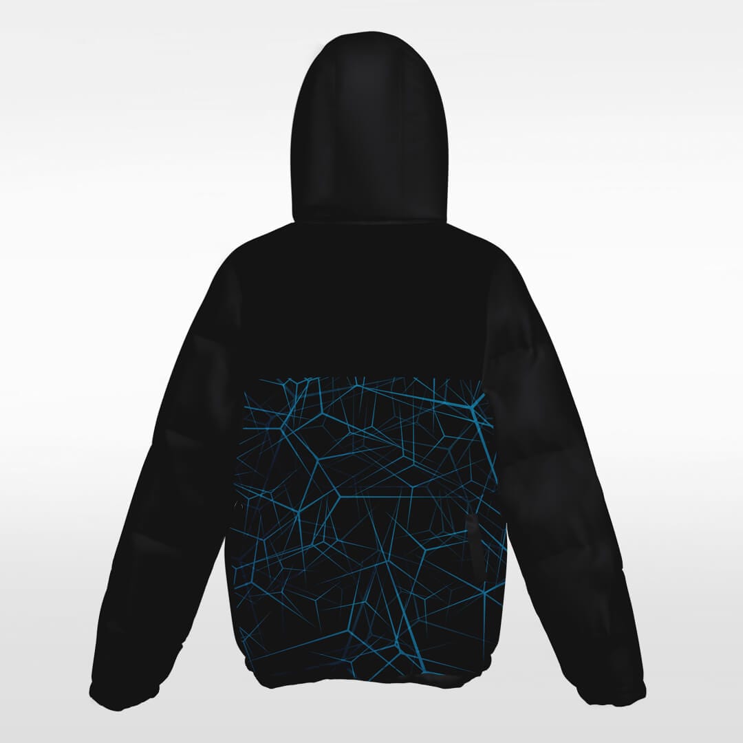 black custom winter jacket