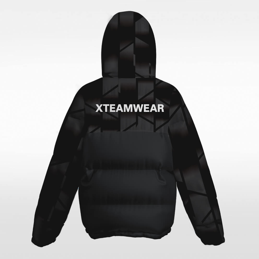 black custom winter jacket