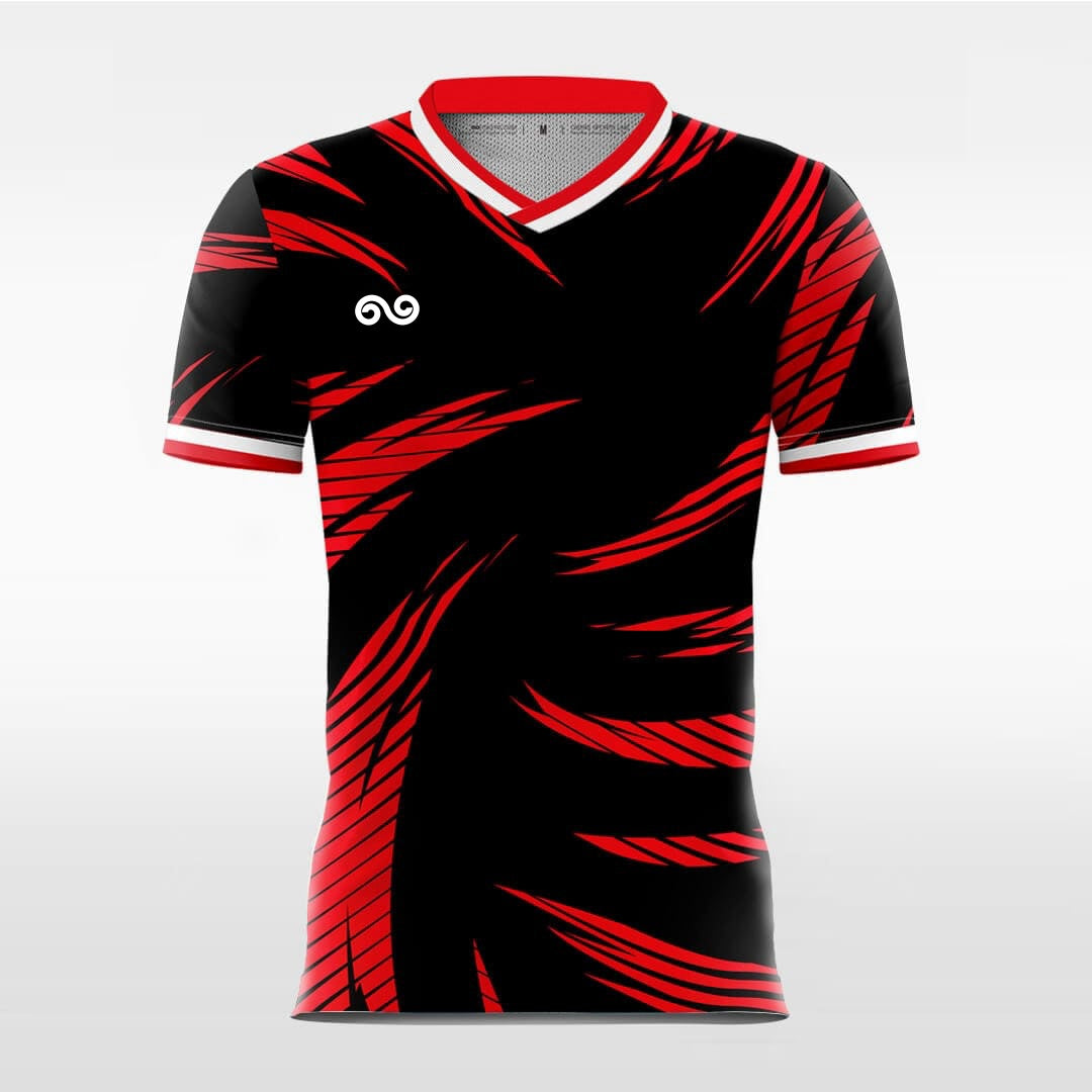 Hurricane - Custom Soccer Jersey for Men Black Sublimated