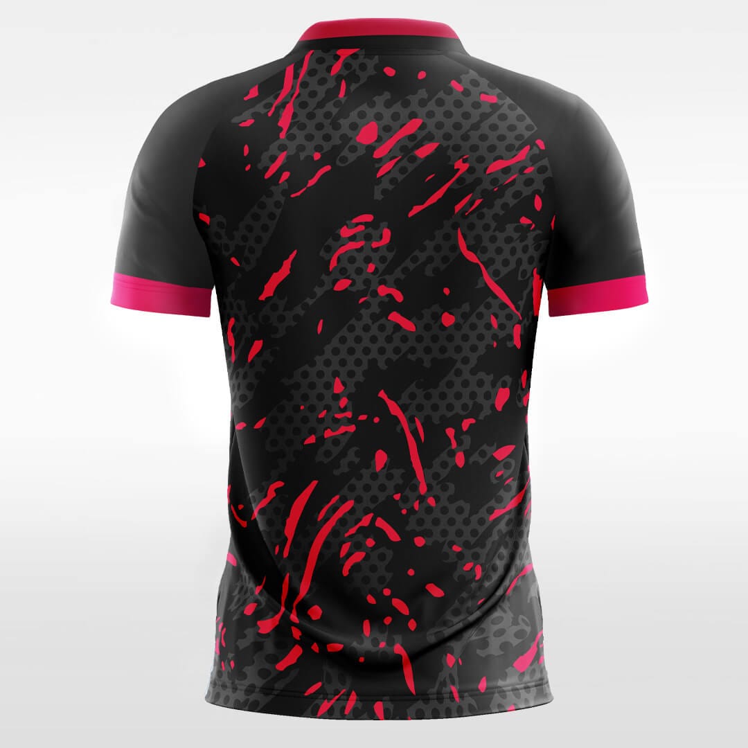 black short sleeve soccer jersey