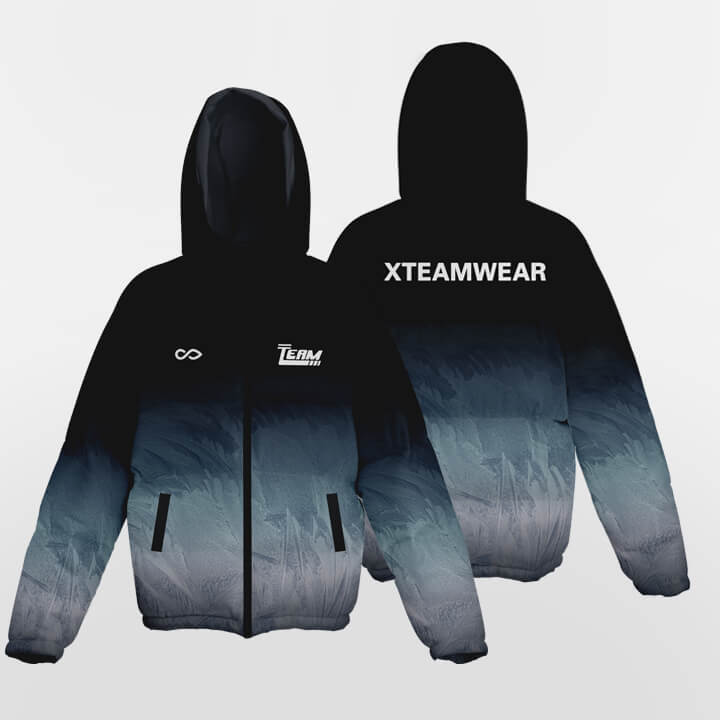    black short winter jacket