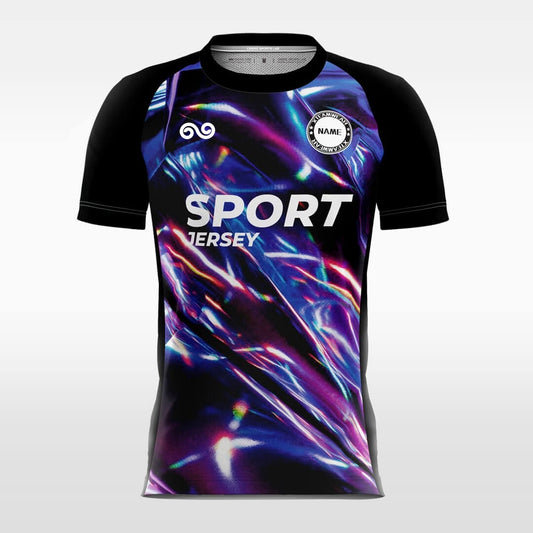 Laser - Custom Soccer Jersey for Men Black Sublimated
