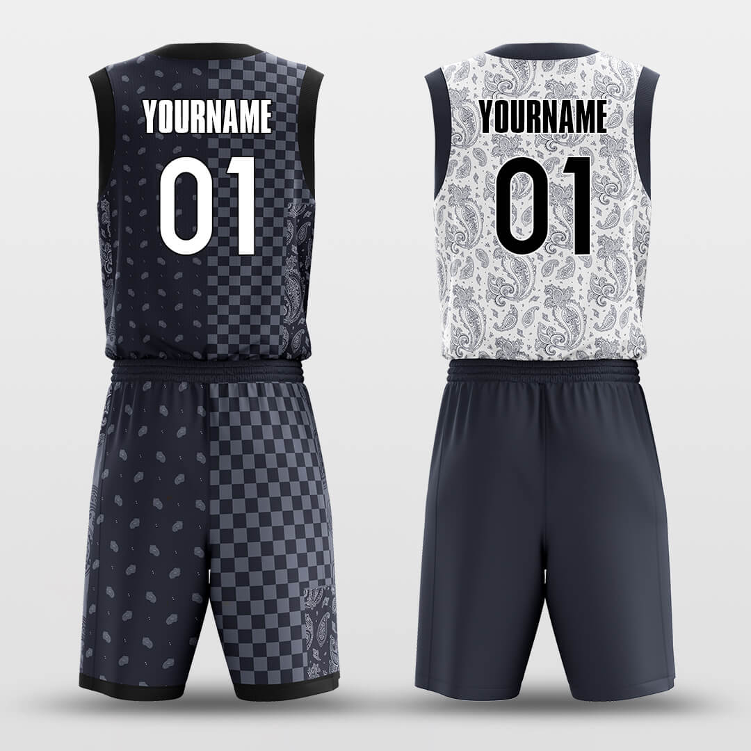 Paisley -Custom Reversible Basketball Jersey with Shorts Subliamted