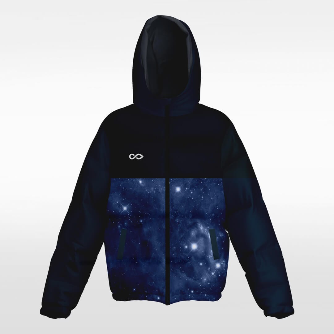black winter jacket