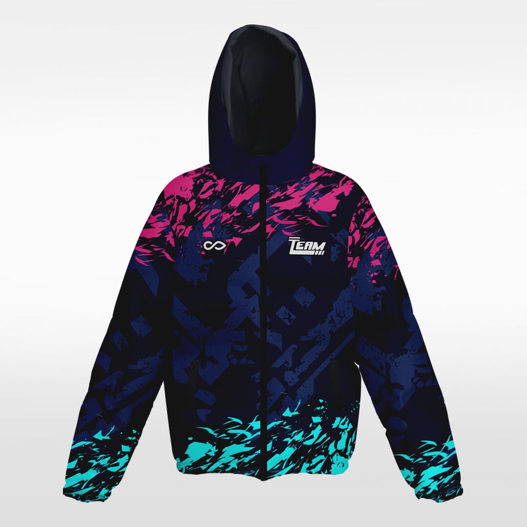 black winter jacket