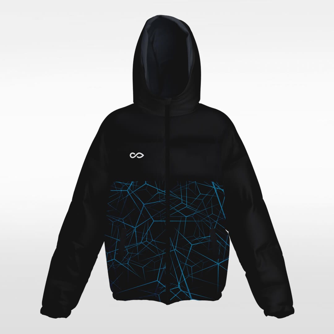 black winter jacket